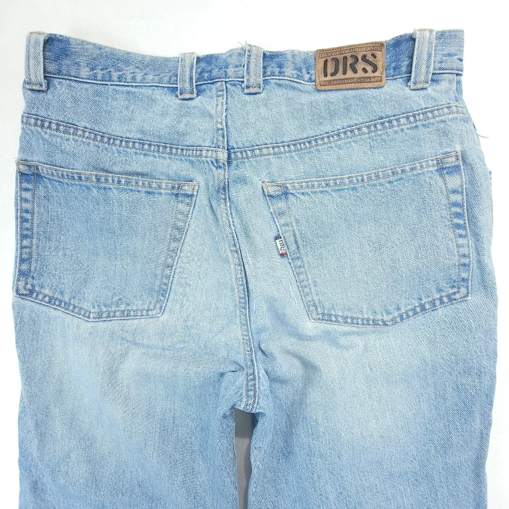 Vintage 90s Droors Clothing Button Fly Denim Pants Baggy DC USA 38x32